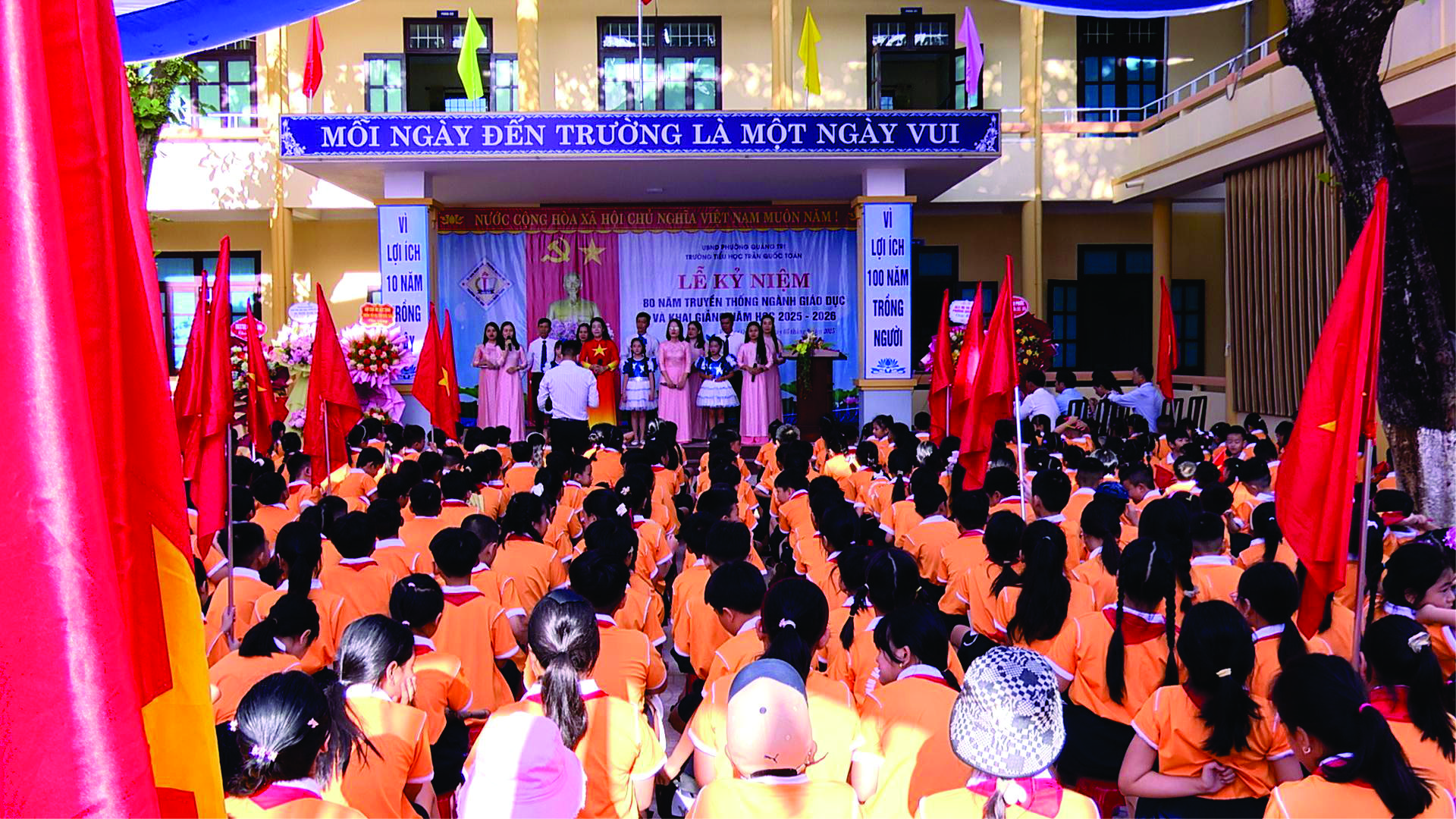 Trường Tiểu học Trần Quốc Toản nô nức tổ chức Lễ khai giảng năm học mới 2025 – 2026