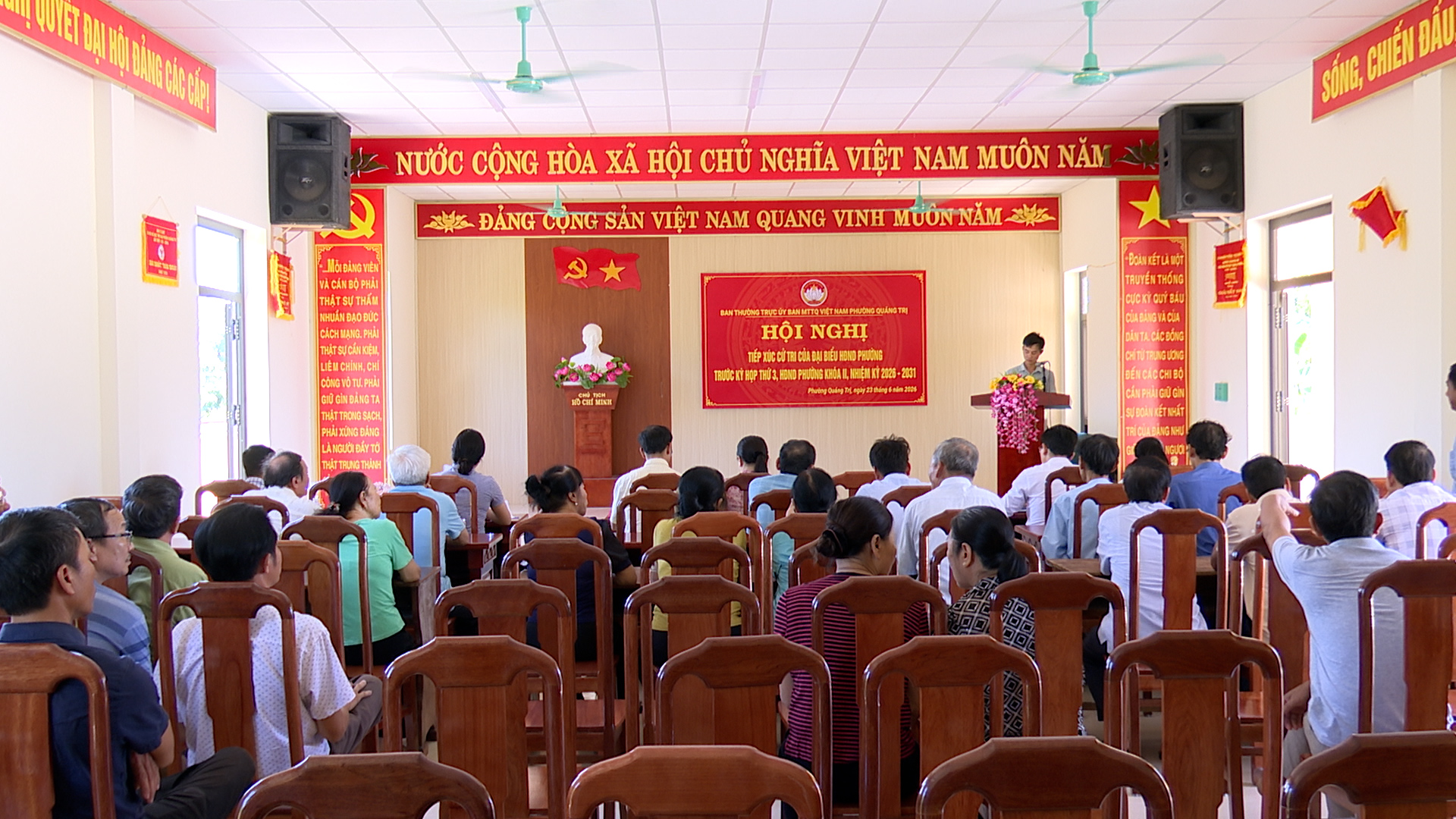 Tổ đại biểu số 1 và tổ đại biểu số 2 HĐND phường Quảng Trị tiếp xúc cử tri trước kỳ họp thứ 3, HĐND phường khóa II, nhiệm kỳ 2026 – 2031